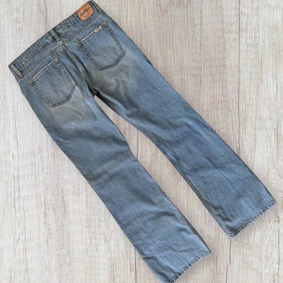 LEVI'S Signature Stretch Y2K Low Rise Slim Bootcut Light Wash Jeans Size 11 - Picture 6 of 8